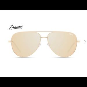Quay High Key Aviators - Gold on Gold - Polarized